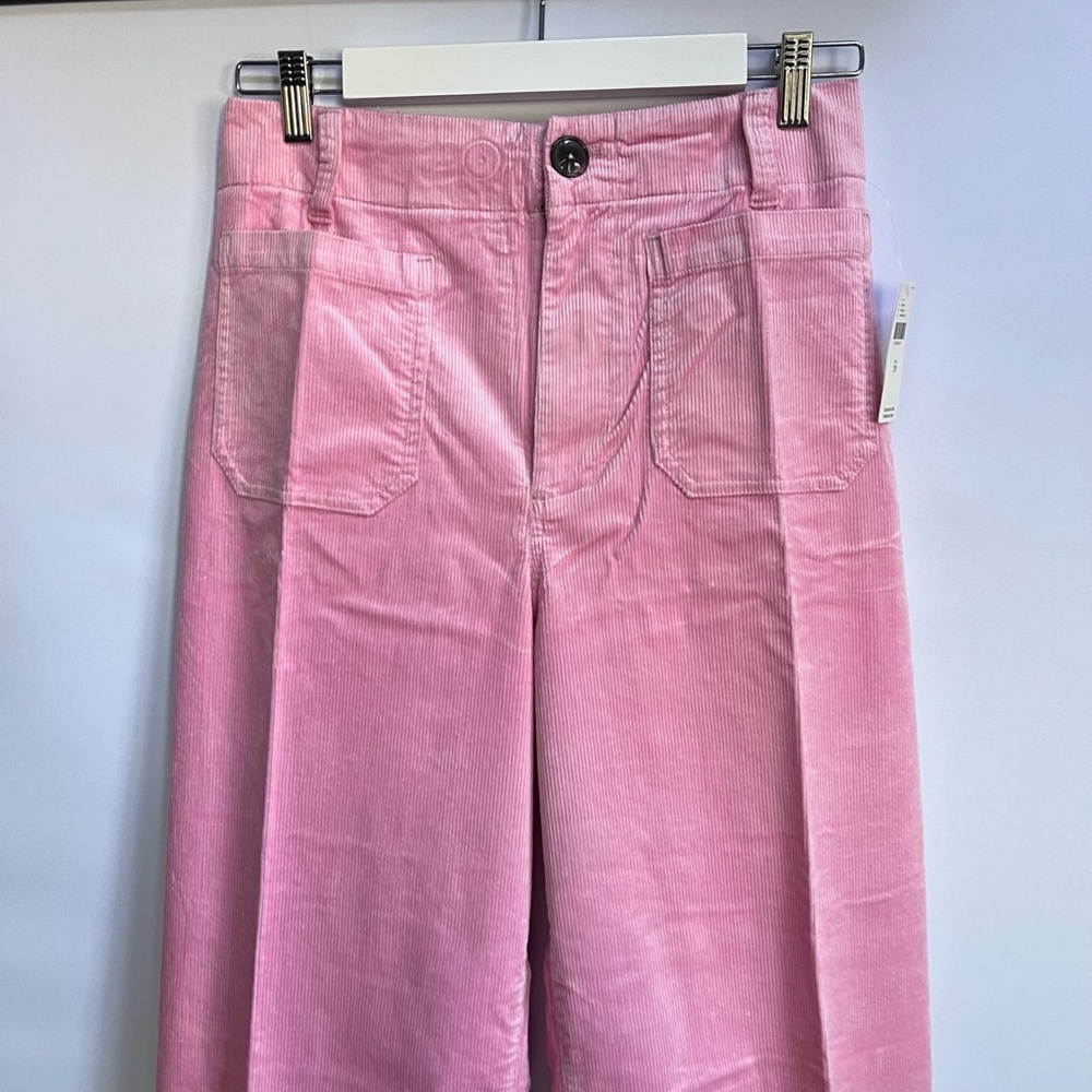 NWT Anthropologie Maeve The Colette Cropped Wide-Leg Corduroy Pants - Picture 10 of 14